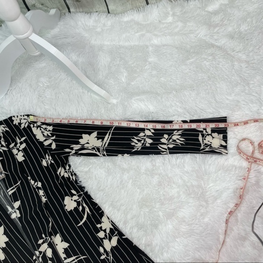 MILAN KISS Black White Floral Jacket Medium - Picture 14 of 16